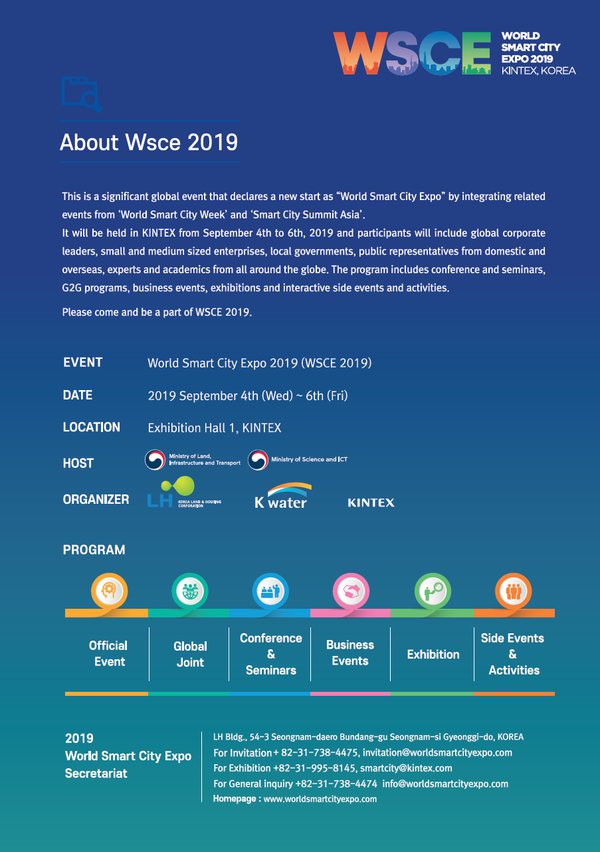 Ajang "2019 World Smart City Expo"