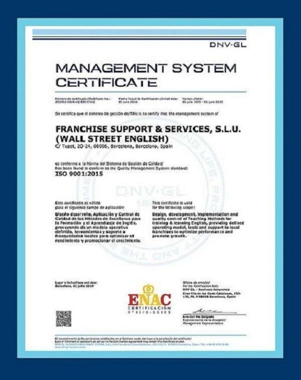 华尔街英语“软硬兼顾”保障教学质量，通过ISO 9001重新认证审核