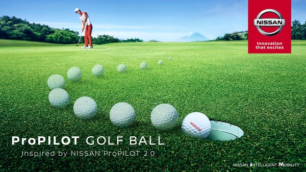 Nissan's ProPILOT golf ball turns every driver into a pro