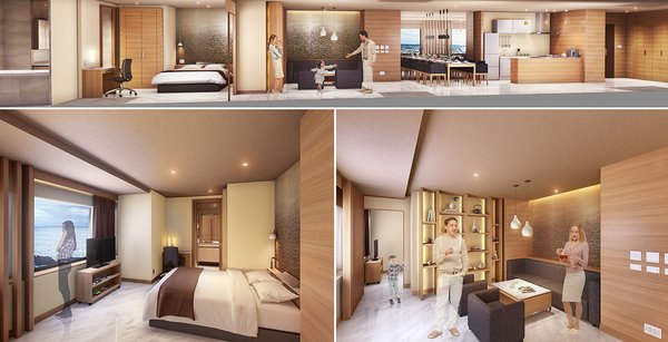 Kamar "Oriental Suite" (Ruang tamu dan tidur) 