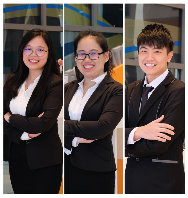 Lau Jia Yi (leftmost) came in Top in Malaysia and 4th in the world for Advanced Performance Management Paper. Tim Wei Yinn (centre) emerged as the Top Affiliate in Malaysia and ranked 6th in the world. Yong Kar Jun (rightmost) ranked the 2nd Top Affiliate in Malaysia and 7th in the world. He also came in Top in Malaysia and 6th in the world for the Advanced Taxation paper.
