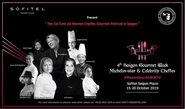 The 4th Saigon Gourmet Week Launches with a Full Line-up of Women Cheffes for the First Time