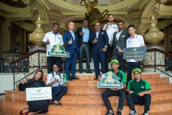 Collaboration between My Steam Clean Asia and Palace Of The Golden Horses Pictured in attached image Mr Odaya Kumar, CEO, My Steam Clean Asia (standing 3rd from left) and Mr Isaac Raj (standing 4th from left)