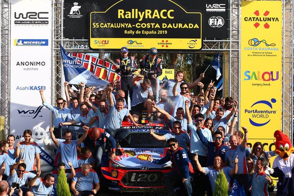 Hyundai Motorsport has secured its maiden title in the FIA World Rally Championship (WRC)*, finishing the 2019 season on top of the manufacturers’ standings with a margin of 18 points over its nearest rivals.