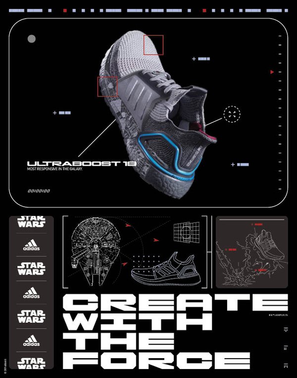 阿迪达斯推出UltraBOOST 19星球大战主题系列跑鞋