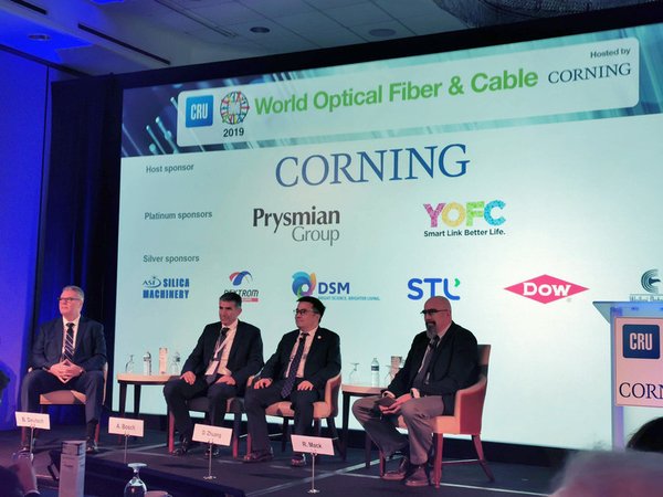 2019 CRU世界光纤光缆大会，长飞与全球业界共话光纤互联新未来