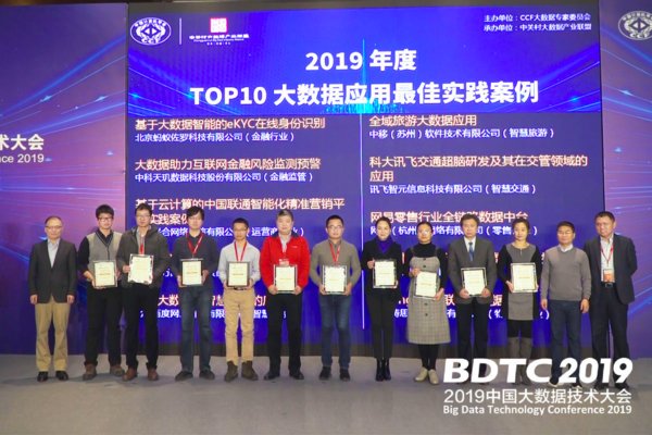 2019年度TOP10大数据应用最佳实践案例