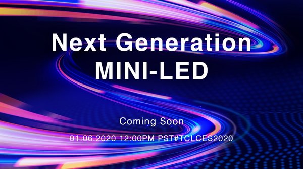 TCL, CES 2020에서 차세대 미니 LED 기술 선보여