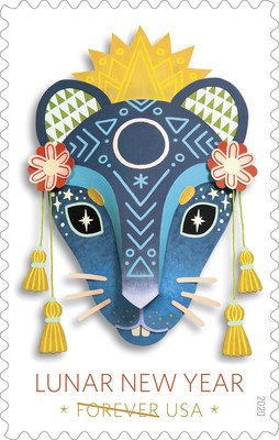 美国邮政总局发行鼠年永久邮票，庆祝农历新年 | 美通社