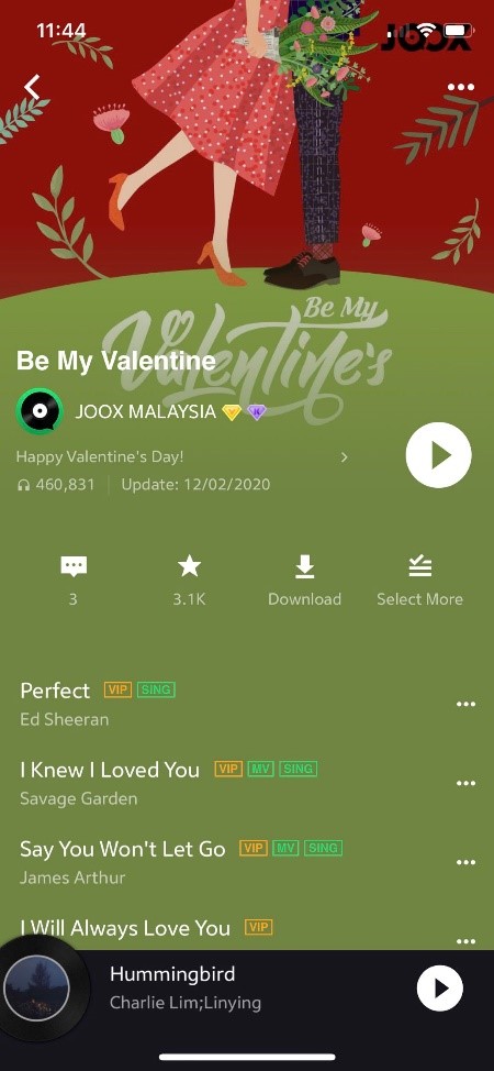 Make your loved one blush with JOOX's 2020 Valentine's Day special playlist and limited gift card discount offers