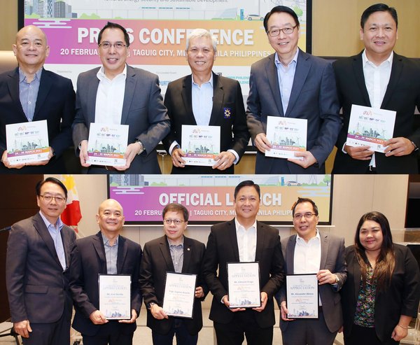 The Department of Energy and top Energy Associations in the Philippines support PhilEnergy. (top, center) Assistant Secretary Robert Uy – REMB, Dept.of Energy (DOE) Philippines, (from bottom, left) Mr.Dexter Deyto – General Manager of Informa Markets Philippines, Mr.Erel Narida - President of REAP, Engr. Eugene Araullo – Vice President for Internal Affairs of IIEE, Mr.Edmund Araga - President of eVAP,Mr.Alexander Ablaza – President of PE2, and Ms.Vicky Tan–Senior Event Manager of Informa Markets