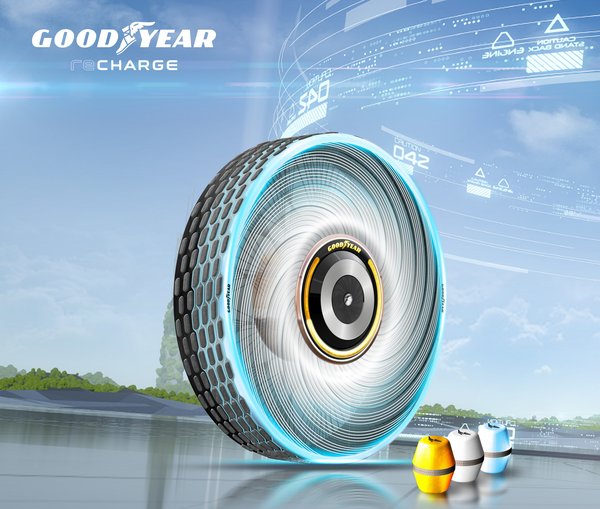 The Goodyear reCharge Concept - Making Tire Changing Easy with Customized Capsules that Renew your Tires