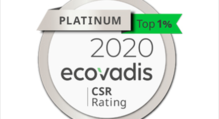 SGS在2020年EcoVadis评级中获得了白金奖章的认可