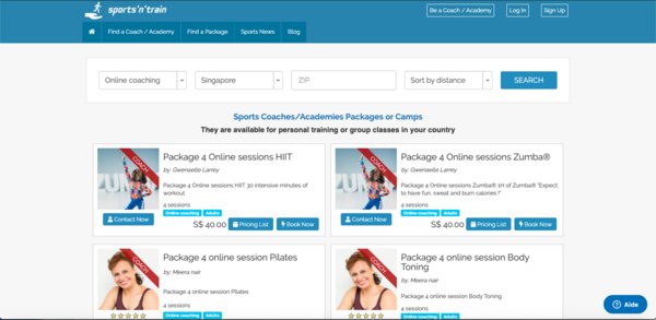Sports'n'Train Launches Online Coaching Platform