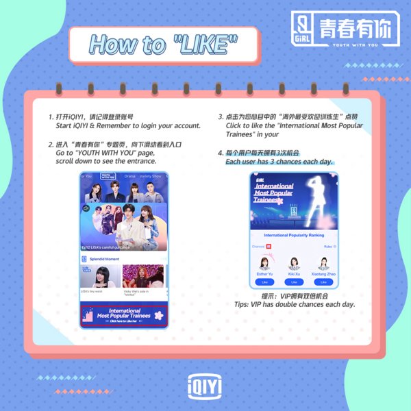 iQIYI Launches New Interactive Features for Hit Show "Youth With You Season 2" for Overseas Users