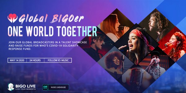 Bigo LiveがCOVID-19との闘いでWHOを支援する「Global BIGOer One World Together」募金キャンペーン発表