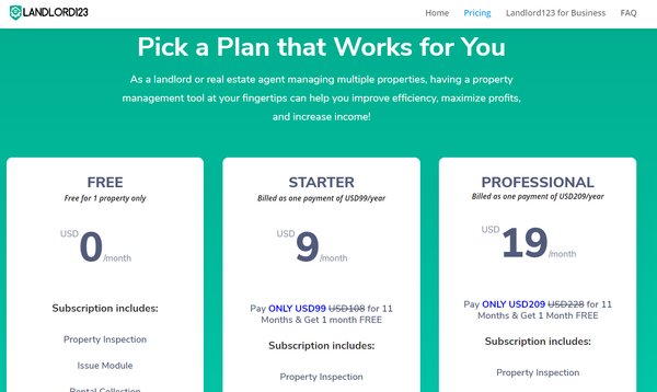 Landlord123 subscription packages offer more value and more features for property managers