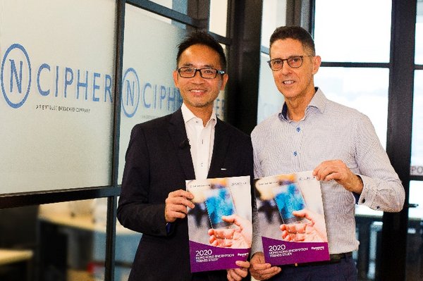Michael Tai, area vice president, Greater China region, nCipher Security (left) and Ian Christofis, managing principal consultant, nCipher Security (right)