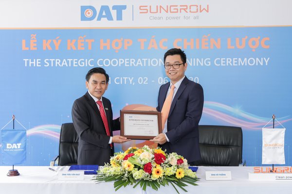 Sungrow ký thỏa thuận hợp tác 100 MW với DAT tại Việt Nam
