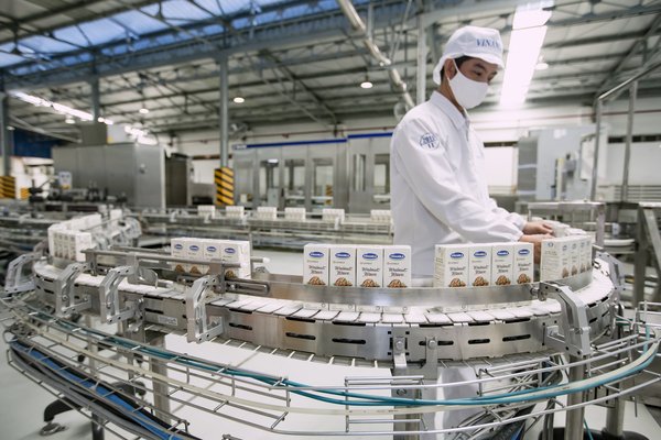 Vinamilk的豆奶產品利用最先進的製造系統進行生產