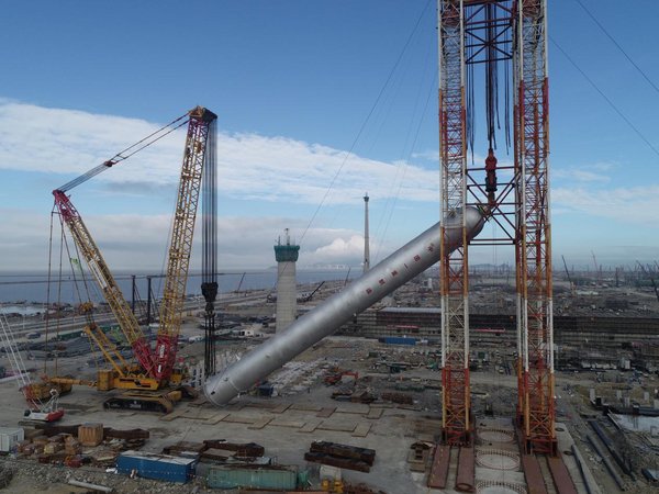 Sinopec, 세계 최대의 수소화 반응기 설치 완료