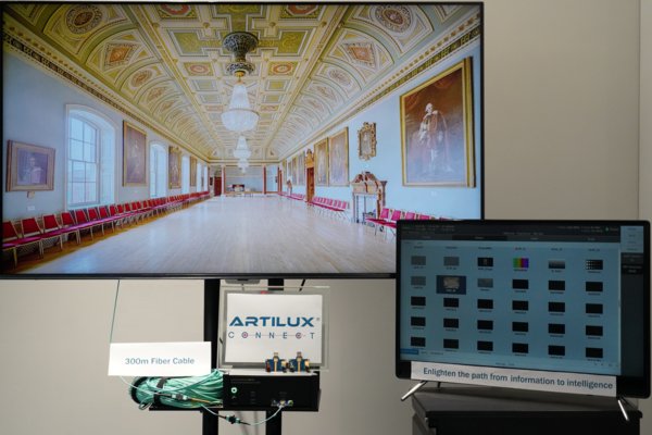 Artilux has demonstrated the world's first all optical and fully HDMI 2.1 compliant IC solutions with 300m fiber cable delivering HDMI 2.1 signals from the source generator to 8K TV.