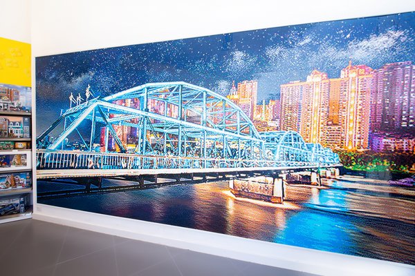 乐高马赛克画-“兰州黄河铁桥”