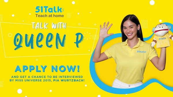 Miss Universe 2015 Pia Wurtzbach, during a livestream show, announced to her millions of fans her new role as 51Talk’s Philippine brand ambassador.