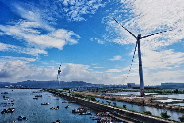'블랙 스타트' 기술이 적용된 중국 최초의 8MW 연안 풍력 발전용 터빈