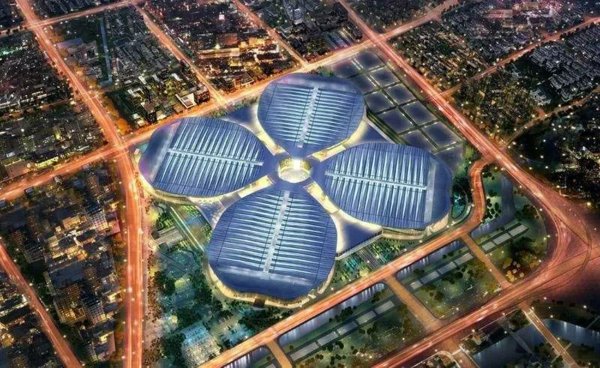 国家会展中心（上海）俯视效果图