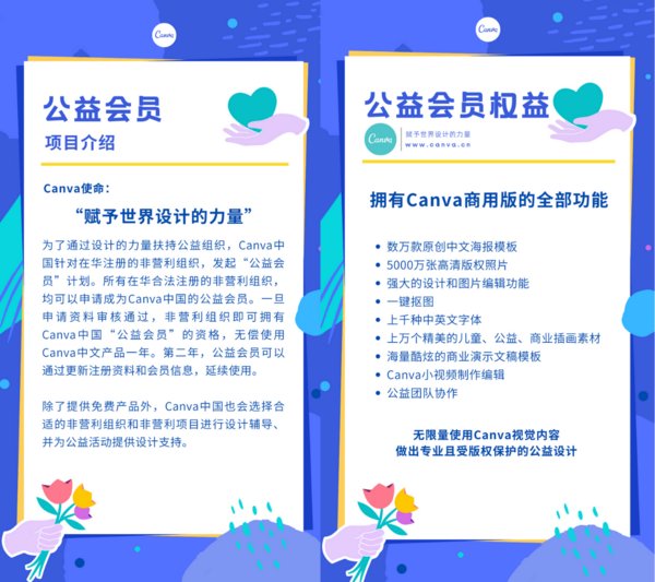 Canva中国两周年，推出“公益会员”项目