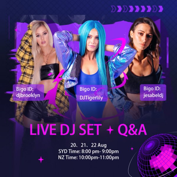 Party at Home with DJ Tigerlily, Jesabel and Brooklyn on Bigo Live