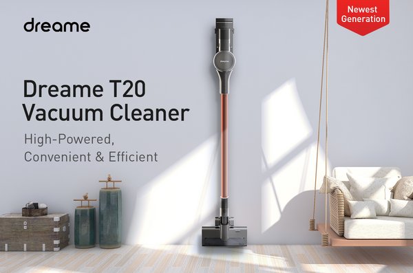 Dreame's T20 Cordless Vacuum Cleaner with Long Battery Life Raises $100,000 within 32 Hours on Indiegogo