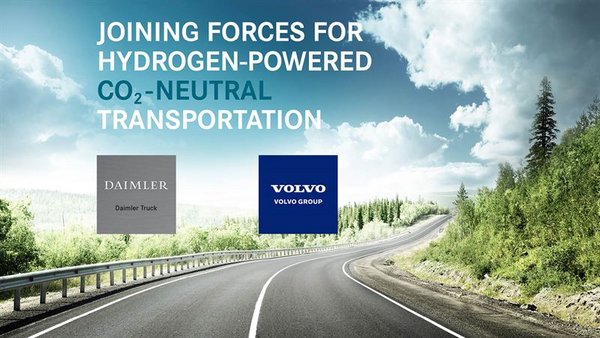 戴姆勒卡车和沃尔沃集团完成燃料电池合资企业的组建 | 美通社